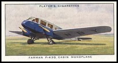 27 Farman F 430 Cabin Monoplane (France)
